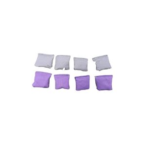 Mini Table top Cornhole Bags 2" Bags Purple and Dark Grey Mini Bean bag toss set of 8