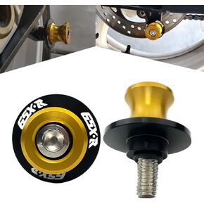 8MM M8 X 1.5 Motorcycle Swingarm Sliders Spools CNC Aluninum Swing Arm Stand Screws 2PCS for Suzuki GSX-R 600 GSX-R 750 GSX-R 1000 (Black)