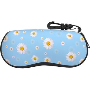Siarnew Portable Soft Sunglasses Case with Belt Clip, Glasses Case Neoprene Zipper Eyeglass Bag - Paisley