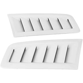 Zerone Car Hood Vent Scoop Kit, Auto Hoods Vents Bonnet Cover Universal Bonnet Air Vents Engine Hood for Focus RS MK2, Pack of 2(Bright Black)