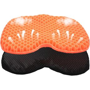 Wllead Orange Anti Slip Kayak Seat Cushion Waterproof Gel Boat Canoe Rowing Stadium Inflatable Pad for Sit in Kayak Chair for Fishing Kayak Ocean Kayak Pedal Kayak Etc Equipment