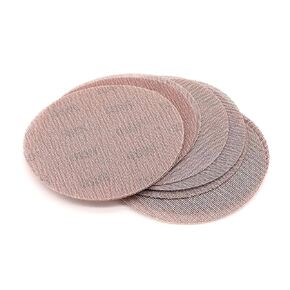 9 inch Mesh Abrasive Sanding Disc Dust Free Hook and Loop Mesh Sanding Paper Sheets 10 Pieces 80 Grit Sandpaper for Drywall Sander Wood Metal Car Polishing Grinding
