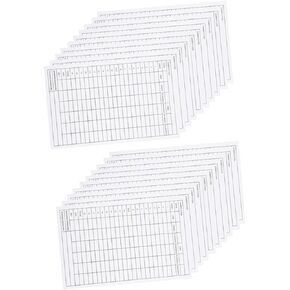 SKISUNO 20pcs Sheets Golf Scorecard Score Pad Mini Score Cards Score Book Sports Exam Accessory Competition Scorecards Mini Deck of Cards Player Score Cards Out of Shape Coated Paper Cd
