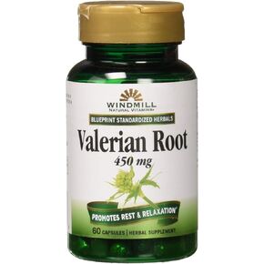 Valerian Root 450mg Extract 60 Caps by Windmill
