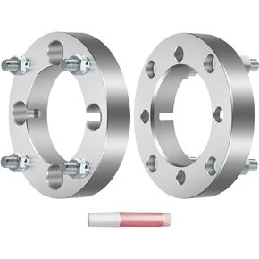 ECCPP 4 lug Wheel Adapters 4x137 to 4x156 12x1.5 110mm 1.25" Silver Compatible with 1988-2002 for Kawasaki Bayou 220 Wheel Adapters 2007-2008 for Renegade 800 Wheel Adapters-2PCS