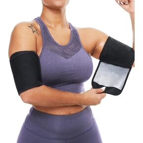 قادين الذراع للنساء زوج من أربطة تشكيل الذراع للساونا وأكمام مضغوطة قابلة للتعديل للتمرين الرياضي in Kuwait