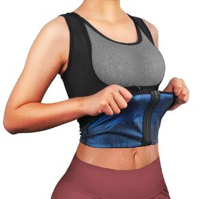 ABZON Sweat Vest for Women Sauna Suit for Women Weight Loss Sauna Shirt Sweat Jacket Body Shaper.
