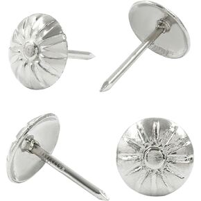 Auvotuis 100PCS Red Bronze Upholstery Decorative Tacks, Antique Furniture DIY Nails Upholstery Daisy Stud for Sofa, Door and Craft (11 * 16MM)