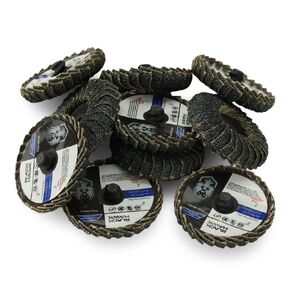 BHA Zirconia Curved Edge Fillet Weld Quick Change Flap Discs, 2 Inch - 10 Pack (80 Grit)