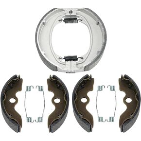 Master Chen Front Rear Brake Shoes for Honda TRX250 TE TM Recon 250 ES 97 98 99 00 01 02 03 04 05 06 07 08 09 10 2011 2012 2013 2014 2015 2016 2017 2018 2019 2020 2021 2022 Brakes Drum 340 345 MC0241