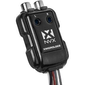 NVX XMICROLOC4 | 600W 4-Channel Speaker Cable to RCA Adjustable Line Output Converter with Remote Turn On Trigger
