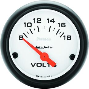 AUTO METER 5791 Phantom Electric Voltmeter Gauge , 2.3125 in.