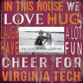 Fan Creations House Frame Virginia Tech University 10x10, Multicolored