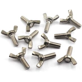 M8x10 Wing Bolt 304 Stainless Steel Butterfly Screw Bolt (Pack of 20)
