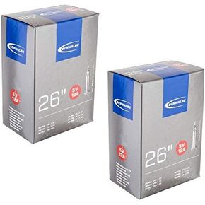 Schwalbe SV12A 26 inch Bike Inner Tubes - 26 x 1.00-1.50, Presta 40mm Valve (2 Pack)
