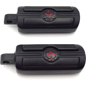 HTTMT - For Harley-Davidson Motorcycle Touring Male Peg Mount Pair Skull Foot Pegs Rest [P/N: MT216-051-CD-XIN]