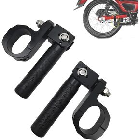 Motorcycle Rear Foot Pegs CT125 aluminum foldable footpegs passenger pedals Pedal Bracket Rest Footpeg for Honda CT125 Trail 125 Hunter Cub Black