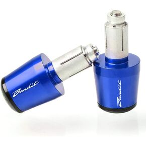 22mm 7/8" Handlebar Grip Ends, Fit with Suzuki GSF250 Bandit GSF600 GSF650 GSF1200 GSF1250 Bandit 2000-2022 (Blue)
