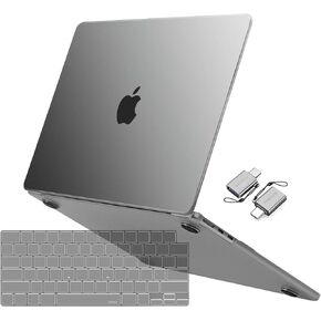 MOSISO Compatible with MacBook Air 13 inch Case 2025 2024 2023 2022 M3 A3113 M2 A2681, Ultra-Thin Natural Original Color Plastic Hard Case&Keyboard Cover&Type C for MacBook Air 13.6, Translucent