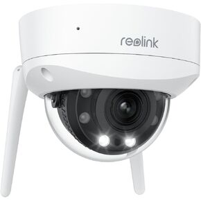 REOLINK 4K WiFi Security Camera Outdoor, Dome Surveillance Camera with IK10 Vandal-Proof Construction, Wi-Fi 6 New Tech, Smart Detection, 5X Optical Zoom, Color Night Vision, Non-PT Cam, RLC-843WA