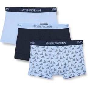Emporio Armani Men's Pure Cotton 3-Pack Trunk