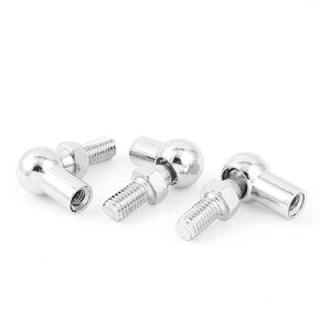 uxcell Rod End Ball Bearing with Stud, Right-Hand Female Thread M8x1.25mm and Right-Hand Male Thread M8x1.25mm, L-Shape Ball Socket Endfitting 3pcs