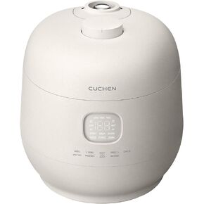 [CUCHEN] CRH-TWS0610PWUS | Induction Heating Dual Pressure Rice Cooker 6 Cup (Uncooked) | Full Stainless Inner Pot | High/Non-Pressure | Easy Open Handle | Auto Steam Clean | Made in Korea