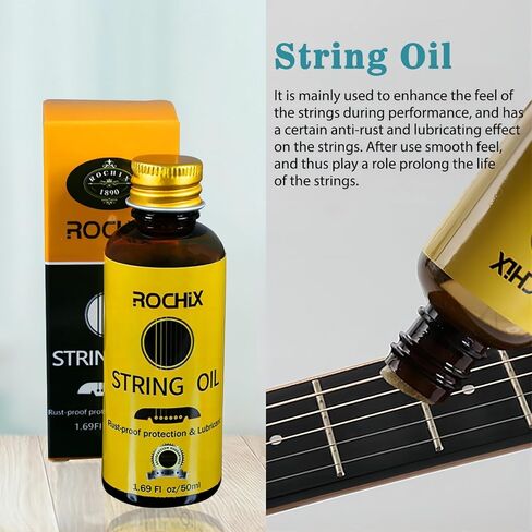 طقم تنظيف العناية بمنظف الجيتار، طقم صيانة 11 حزمة، شمع العسل، طلاء، زيت الليمون، زيت الخيط، حافظة الخيط، قلم حماية الخيط (لون عشوائي)، اللفاف، أوتار الجيتار، فرشاة الخيط، قطعة قماش للتنظيف، الحقيبة in Kuwait
