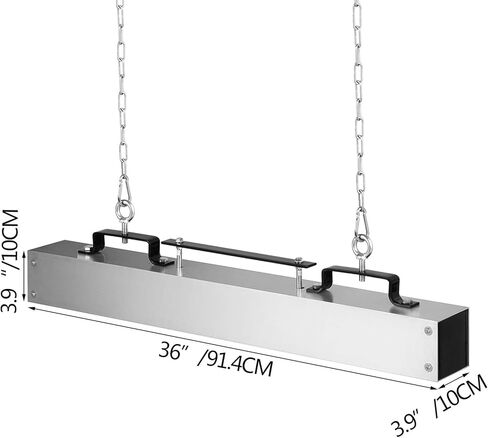 Mophorn المغناطيسي الكناس 36 بوصة المغناطيس الكناس 55LBS المغناطيسي رافعة شوكية الكناس الألومنيوم سطح المغناطيس الصناعي المواد الفولاذية الصيد الملحقات لالتقاط الأظافر، والمسامير، ورقائق الحديد in Kuwait