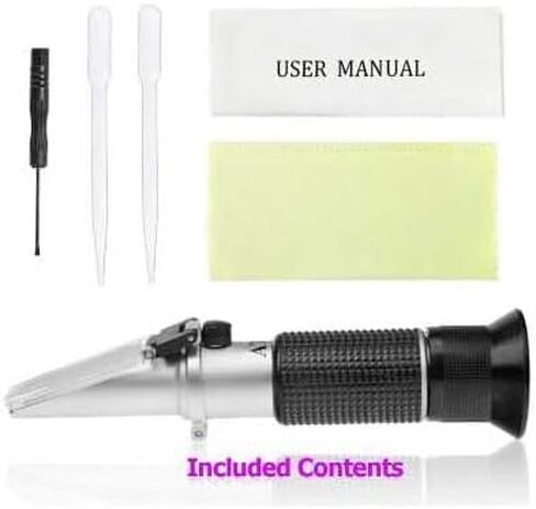 مقياس انكسار الكحول المحمول 0-80%. قياس نسبة حجم الكحول لإنتاج المشروبات الكحولية قياس الكحول الروحي الإيثانول مع الماء المشروبات المقطرة in Kuwait