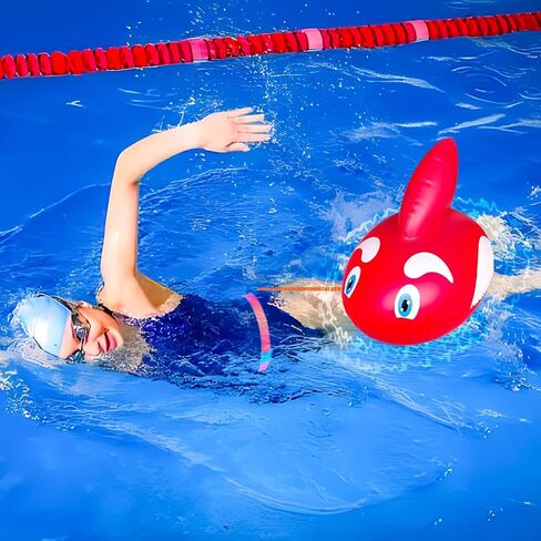 OLNIEZZL Swim Buoy for Open Water,Pool Buoy Swim Training Snorkel Float,Swimming Belt Floatation Devices for Adults Swimming Bubble Safety Float with Adjustable Waist Belt in Saudi Arabia