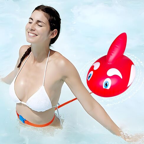 OLNIEZZL Swim Buoy for Open Water,Pool Buoy Swim Training Snorkel Float,Swimming Belt Floatation Devices for Adults Swimming Bubble Safety Float with Adjustable Waist Belt in Saudi Arabia