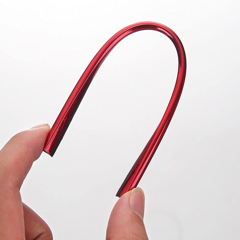WedFeir 20pcs Car Interior Moulding Trim, Car Air Conditioner Vent Outlet Trim PVC Car Interior Trim Vent Outlet Trim Decoration Strip for All Straight Air Vent Outlet. (Red) in Saudi Arabia