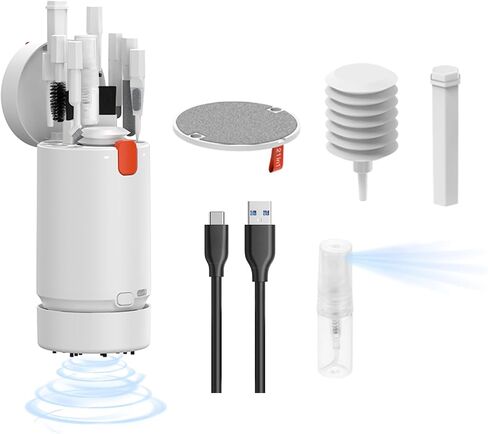 IFTHFOUR Keyboard Cleaning Kit Laptop Cleaner, 21-in-1 Computer Screen Cleaning Kit, Desktop Vacuum Cleaner, Cleaning Brush Tool for MacBook iPad, iPhone Pro, Earbuds, TV Camera Monitor in Saudi Arabia