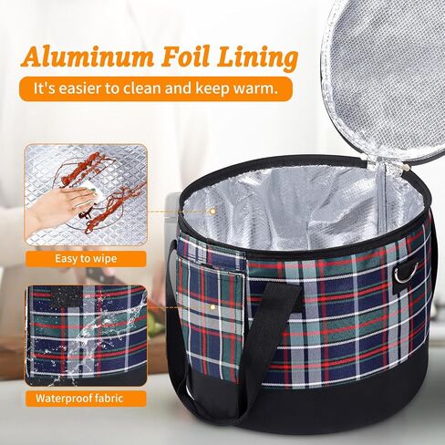 Pressure Cooker Travel Tote Bag,Storage Bag for Stainless Steel Pressure Cooker Rice Cooker Organizer Bag Insulated Carrier with Easy to Clean Lining fit for 4QT Pressure Cooker in Saudi Arabia