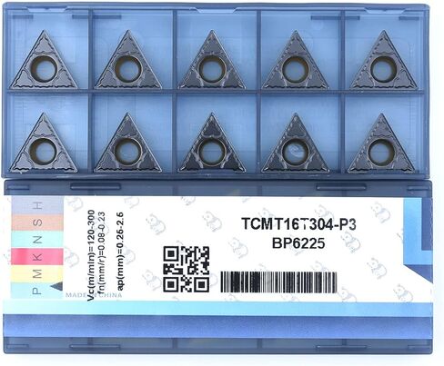 إدراجات كربيد CDBP CNC TCMT32.51 / TCMT16T304-MD لقطع الفولاذ المعدني، قاطع شرائح شبه تشطيب لقاطع الخراطة، 10 قطع. in Kuwait