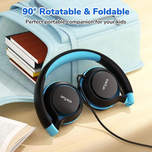 EarFun S1 Kids Headphones, Foldable Wired Headphones for Kids, Lightweight in Kuwait