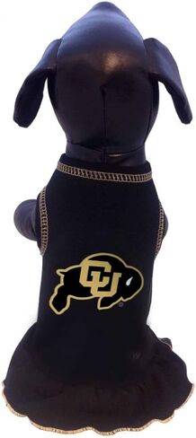 NCAA Colorado Golden Buffaloes Cheerleader Dog Dress (Team Color, Small) in Saudi Arabia