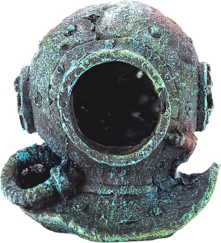 ديكورات حوض السمك SOLEILLUNE، خزان الأسماك الصغيرة، الزواحف، ديكور تررم، صندوق شجرة مجوف، ملحقات حوض السمك الراتنج، ألعاب أسماك البيتا، مخبأ Cichlid، كهف، إخفاء، منزل خشبي، زينة المناظر الطبيعية in Kuwait