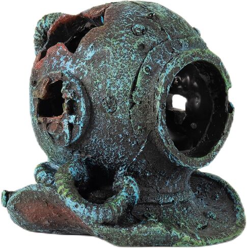 ديكورات حوض السمك SOLEILLUNE، خزان الأسماك الصغيرة، الزواحف، ديكور تررم، صندوق شجرة مجوف، ملحقات حوض السمك الراتنج، ألعاب أسماك البيتا، مخبأ Cichlid، كهف، إخفاء، منزل خشبي، زينة المناظر الطبيعية in Kuwait