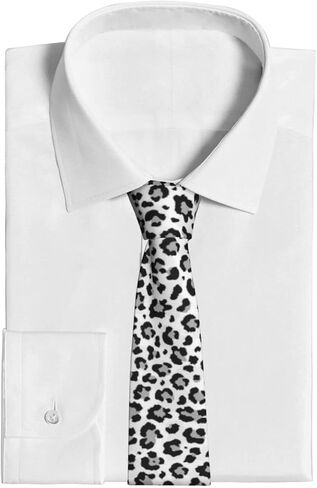 ربطات عنق Gocerktr سنو ليوبارد للرجال الجدة في سن المراهقة الأولاد أزياء الرقبة التعادل حفل زفاف هدية الأعمال in Kuwait