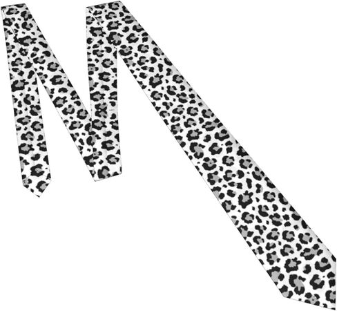 ربطات عنق Gocerktr سنو ليوبارد للرجال الجدة في سن المراهقة الأولاد أزياء الرقبة التعادل حفل زفاف هدية الأعمال in Kuwait
