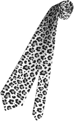 ربطات عنق Gocerktr سنو ليوبارد للرجال الجدة في سن المراهقة الأولاد أزياء الرقبة التعادل حفل زفاف هدية الأعمال in Kuwait
