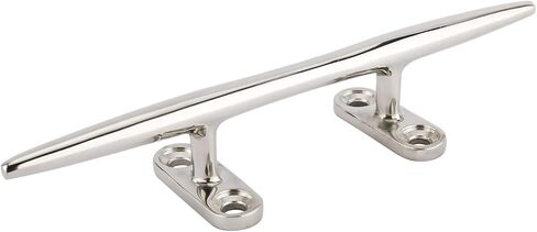 DasMarine 2 Pack Open Base Cleat,Casted 316 Stainless Steel Cleat,8 inch Length,1-1/2" Height,1/4" Fastener Cleat in Saudi Arabia