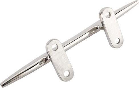 DasMarine 2 Pack Open Base Cleat,Casted 316 Stainless Steel Cleat,8 inch Length,1-1/2" Height,1/4" Fastener Cleat in Saudi Arabia