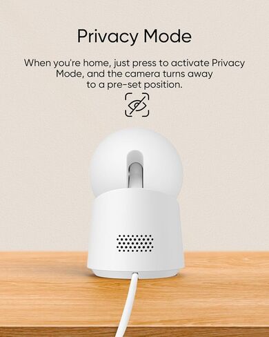 كاميرا eufy Security Indoor Cam C220، كاميرا أمان بدقة 2K مع PTZ بزاوية 360 درجة، كاميرا أمان داخلية مدمجة مع شبكة Wi-Fi 2.4G، الذكاء الاصطناعي البشري/الحركة، الرؤية الليلية، تتبع الذكاء الاصطناعي، متوافق مع HomeBase S380 in Kuwait