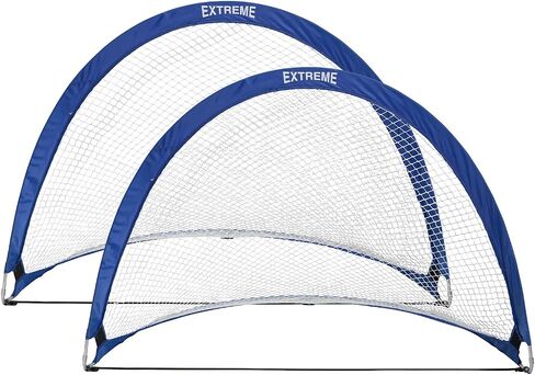Champion Sports Extreme Pop-Up Portable Training Soccer Goal with Carrying Bag, 2 Goal Set – Multiple Styles in Saudi Arabia