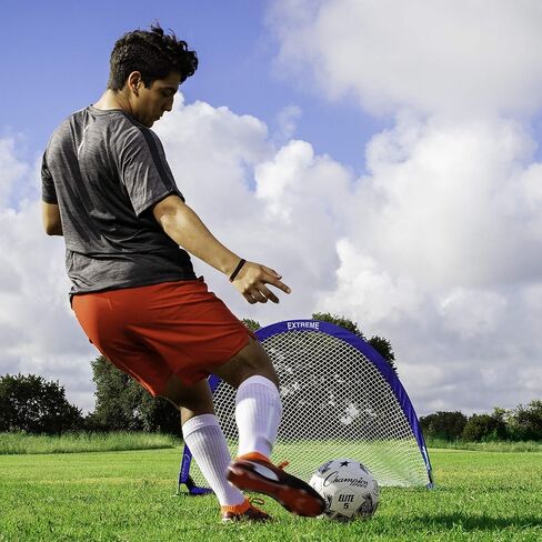 Champion Sports Extreme Pop-Up Portable Training Soccer Goal with Carrying Bag, 2 Goal Set – Multiple Styles in Saudi Arabia
