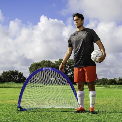 Champion Sports Extreme Pop-Up Portable Training Soccer Goal with Carrying Bag, 2 Goal Set – Multiple Styles in Saudi Arabia