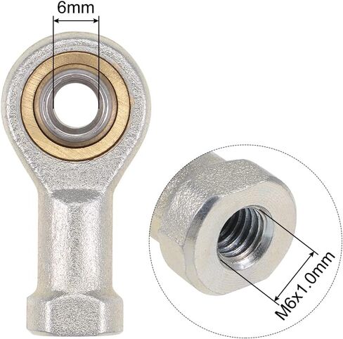 uxcell 10mm Rod End Bearing M10x1.5mm Rod Ends Ball Joint Female Left Hand Thread 2pcs in Saudi Arabia